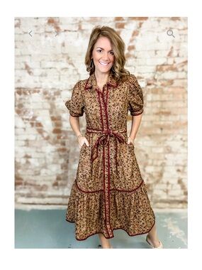 NWT THML Kelsie Floral Midi Dress